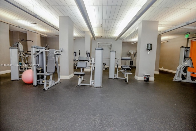 view of gym