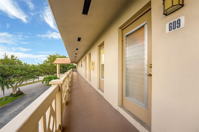 view of balcony