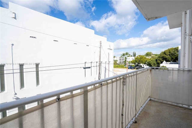 view of balcony