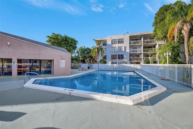 view of pool with a patio