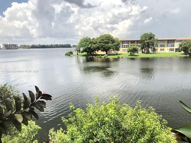 view of water feature