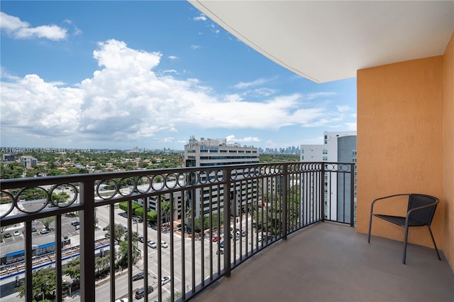 view of balcony