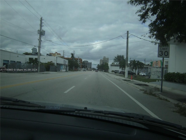 view of road