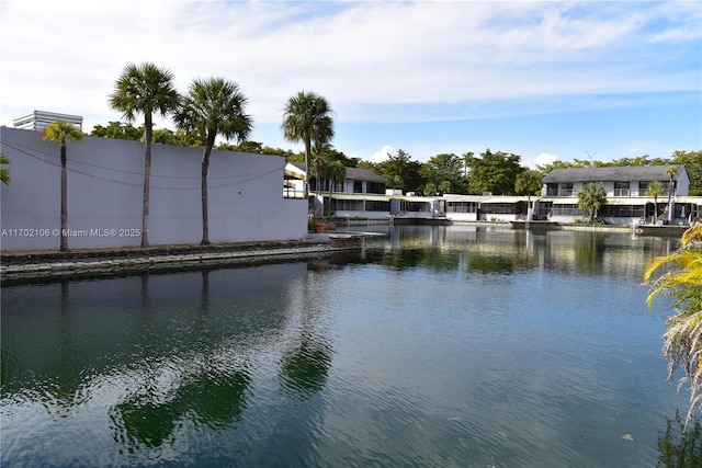 view of water feature