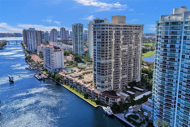 20191 E Country Club Dr Unit 2310, Aventura, FL 33180 - aerial view featuring a city view and a water view