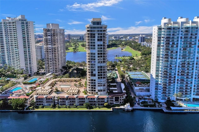 20191 E Country Club Dr Unit 2310, Aventura, FL 33180 - aerial view with a water view and a city view