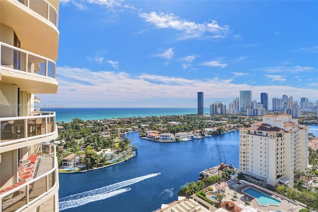20191 E Country Club Dr Unit 2310, Aventura, FL 33180 - property view of water with a view of city