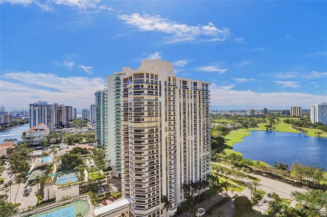 20191 E Country Club Dr Unit 2310, Aventura, FL 33180 - view of building exterior with a city view and a water view