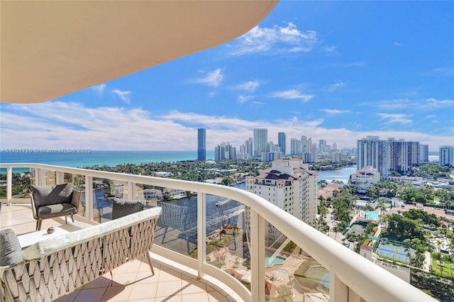 20191 E Country Club Dr Unit 2310, Aventura, FL 33180 - balcony with a water view and a city view