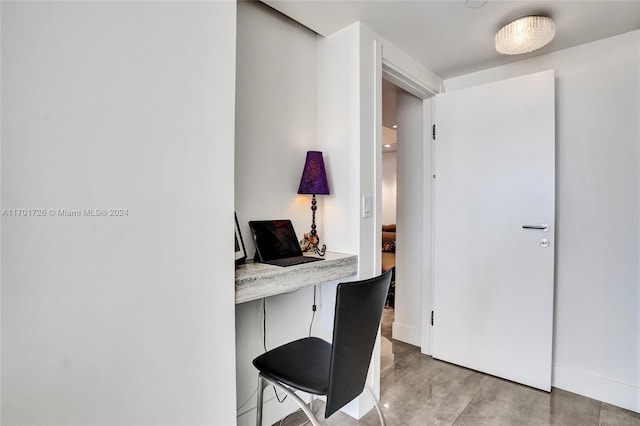 interior space with light hardwood / wood-style floors