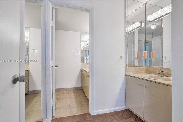 bathroom featuring vanity