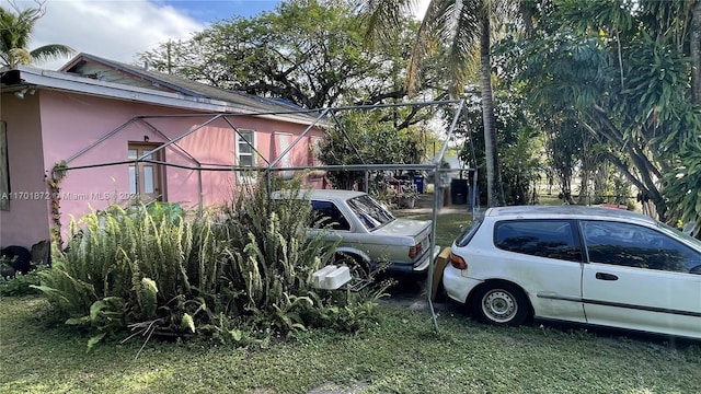 view of vehicle parking