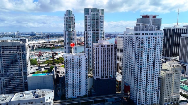 city view with a water view