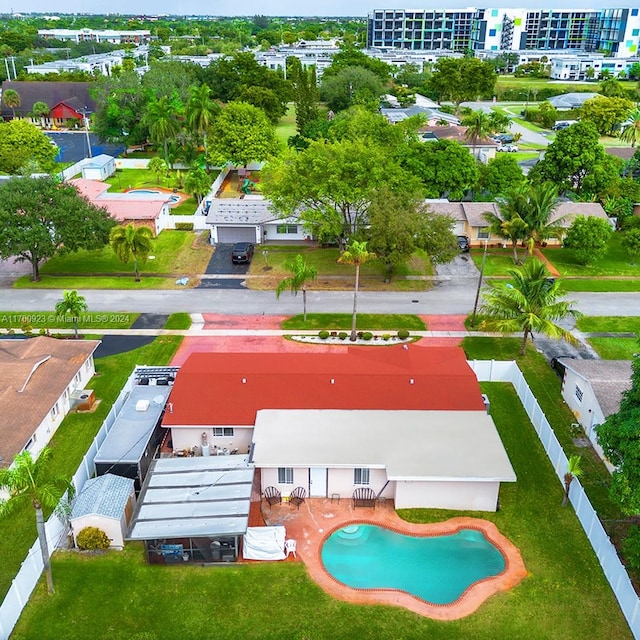 birds eye view of property