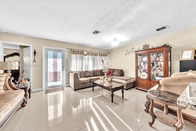 6733 SW 27th Ct, Miramar, FL 33023 - living area with light tile patterned flooring