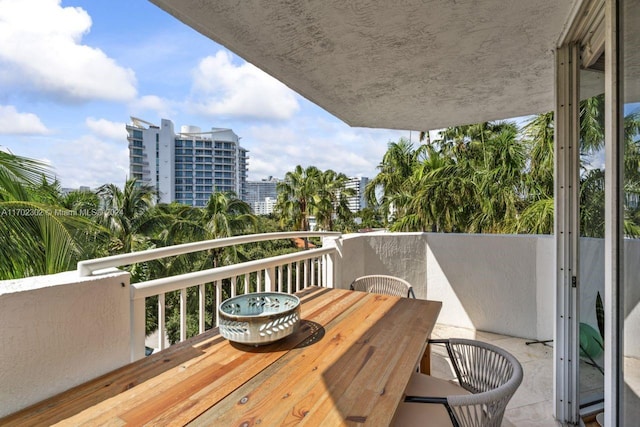 view of balcony