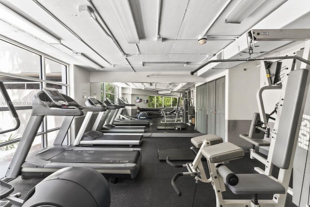 view of exercise room