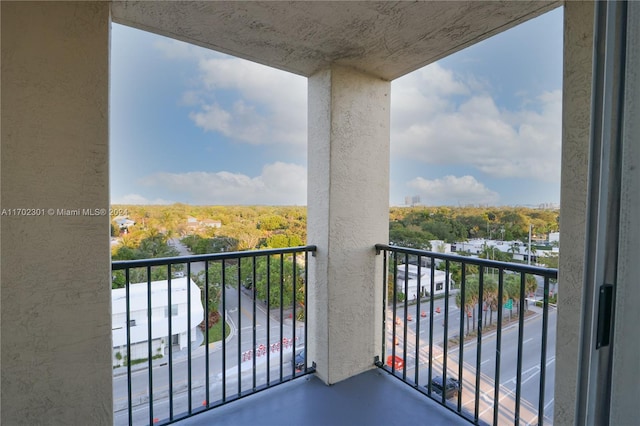 view of balcony