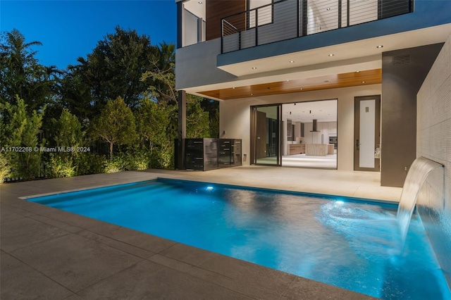 view of pool with a patio