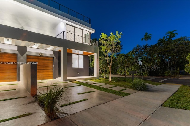 exterior space with a balcony