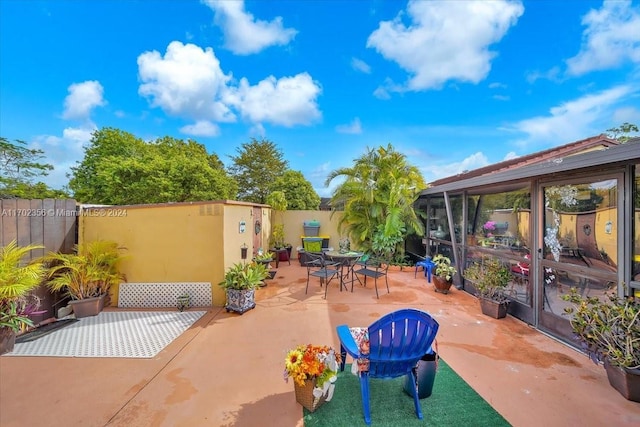 view of patio