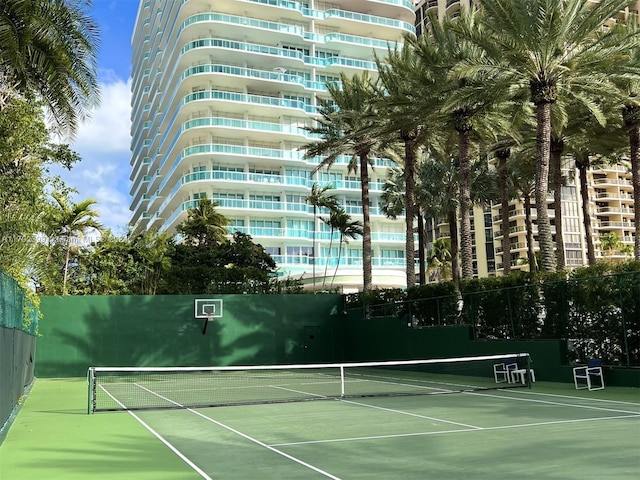 view of sport court