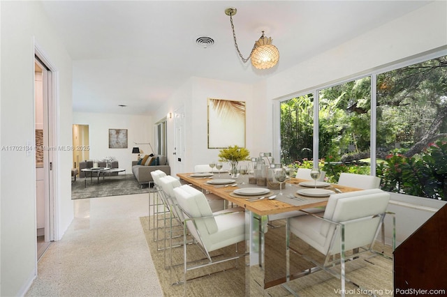 view of dining area