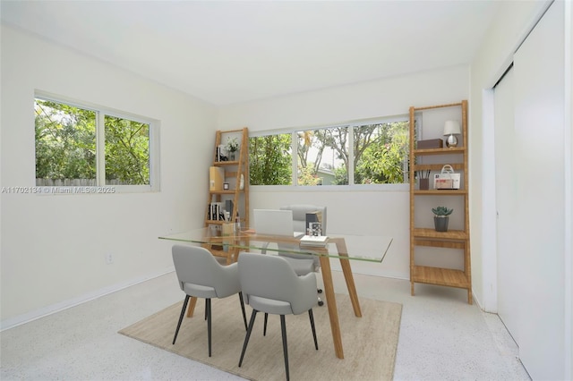 view of dining area