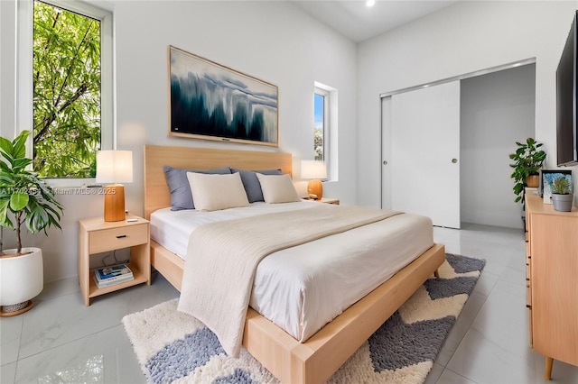 bedroom featuring a closet