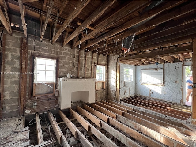 miscellaneous room with a wealth of natural light