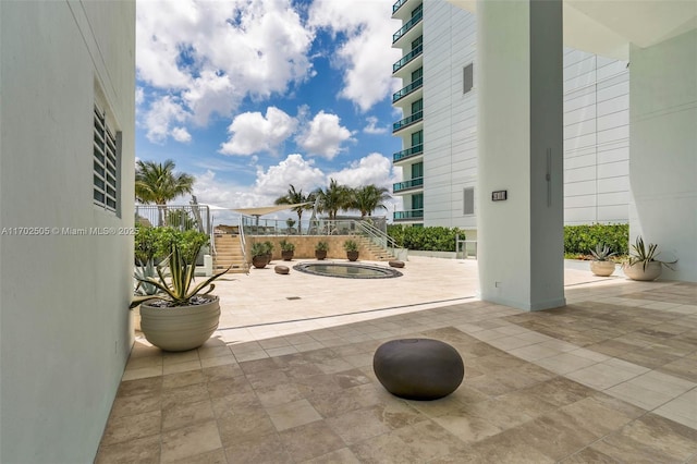 900 Biscayne Blvd Unit 5208, Miami, FL 33132 - view of patio featuring stairs