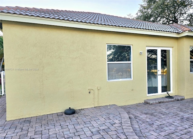 rear view of property with a patio