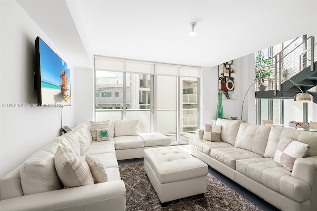 living room with a wealth of natural light