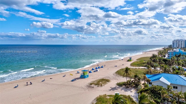 water view with a beach view