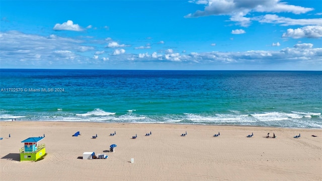 water view featuring a view of the beach