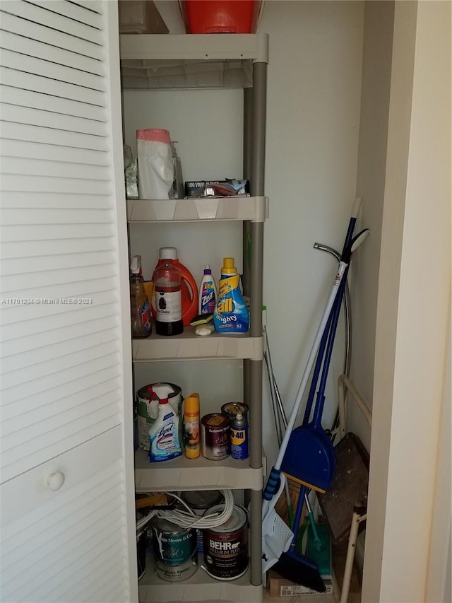 view of pantry