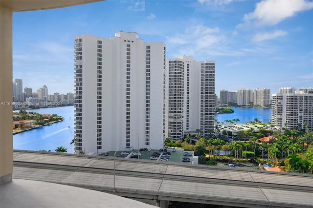 view of property featuring a water view