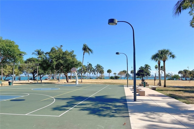 view of basketball court