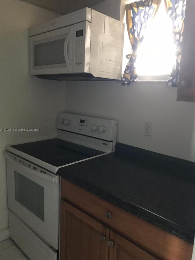 kitchen with white appliances