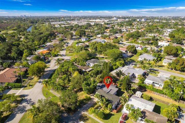 bird's eye view featuring a residential view