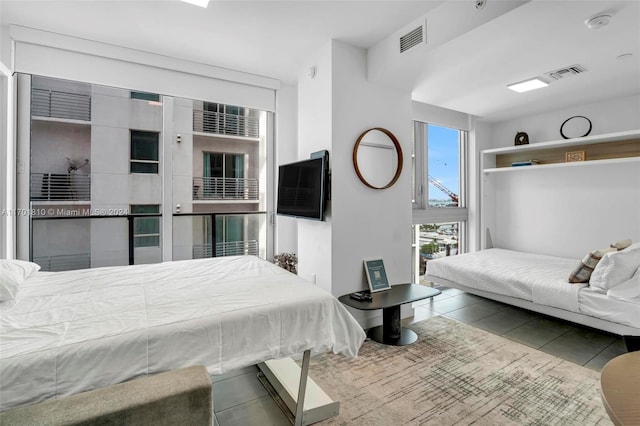 view of tiled bedroom