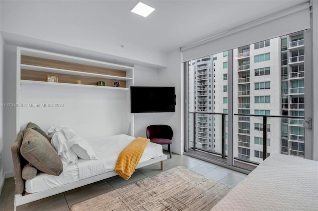 view of tiled bedroom