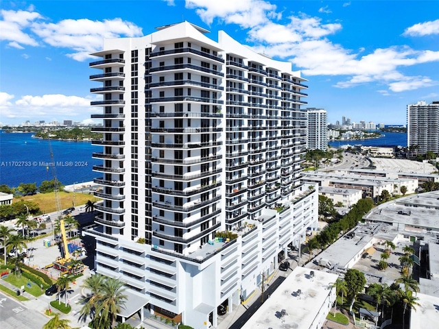 view of property featuring a water view