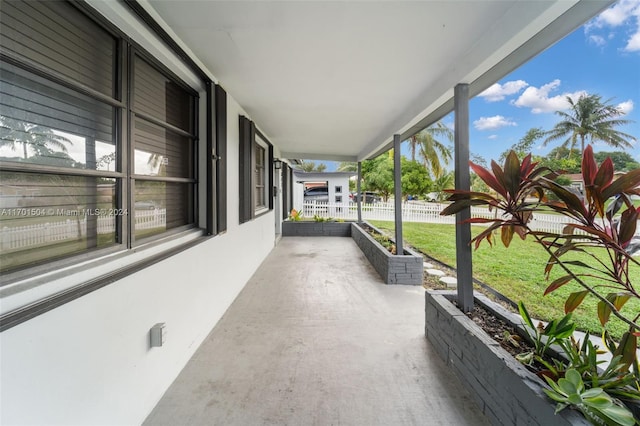 view of patio / terrace featuring covered porch