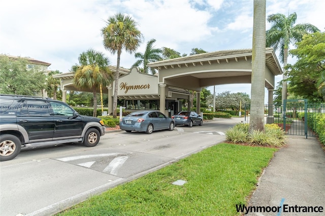 view of parking / parking lot