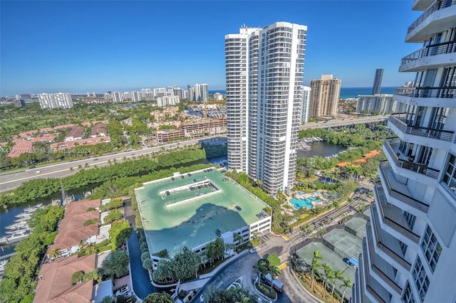 3530 Mystic Pointe Dr Unit 2907, Aventura, FL 33180 - view of property with a water view and a city view