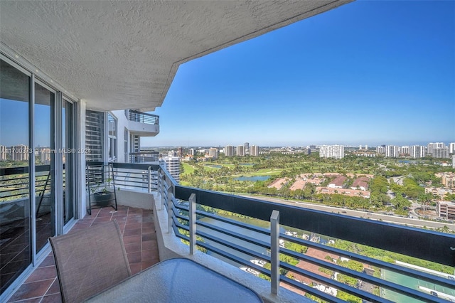 3530 Mystic Pointe Dr Unit 2907, Aventura, FL 33180 - balcony featuring a view of city and a water view