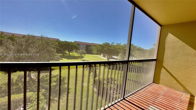 view of balcony