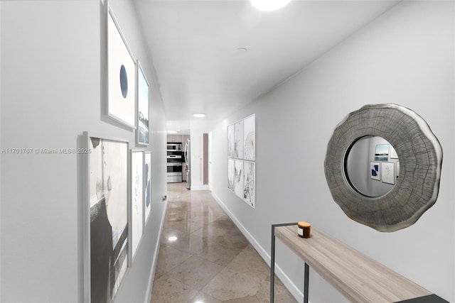 3000 Coral Way Unit 1502, Miami, FL 33145 - corridor with baseboards and recessed lighting