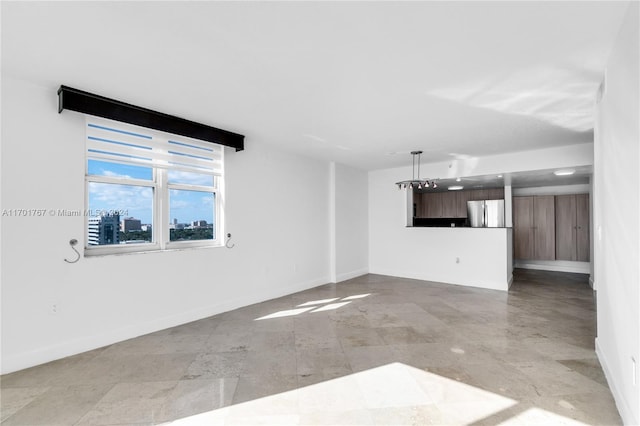 view of unfurnished living room